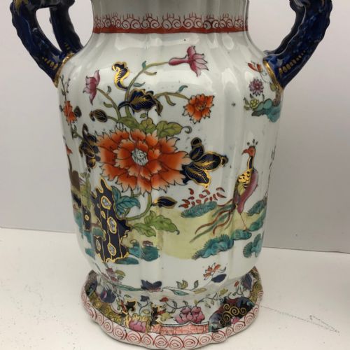 PAIR OF MASONS IRONSTONE ESSENCE JARS AND COVERS 1820 - ADDITIONAL PHOTO 2