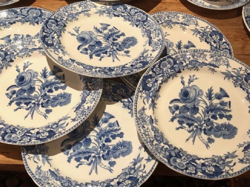 SET OF 12 SPODE DINNER PLATES IN UNION PATTERN 1815 - ADDITIONAL PHOTO 2