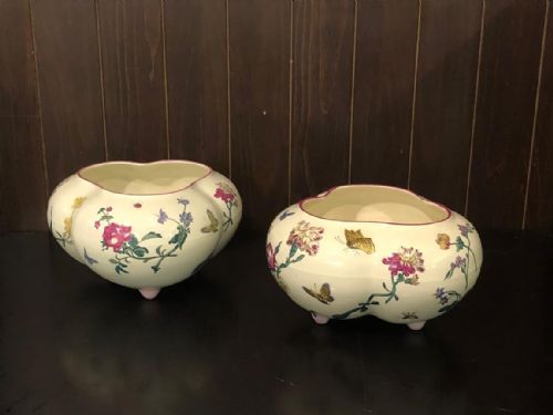 UNUSUAL PAIR OF GIEN FAIENCE JARDINIERES 188090 - ADDITIONAL PHOTO 1