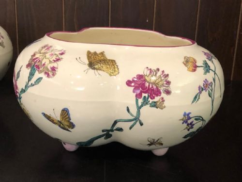 UNUSUAL PAIR OF GIEN FAIENCE JARDINIERES 188090 - ADDITIONAL PHOTO 3