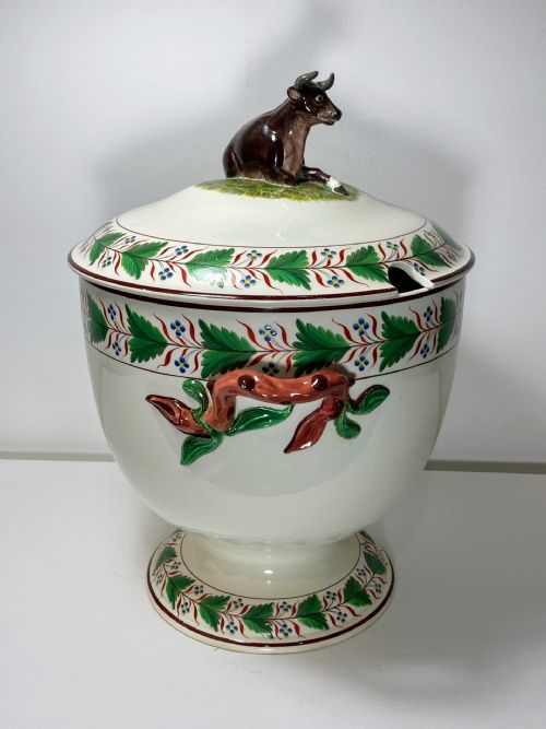 RARE CREAMWARE SPODE MILK PAIL 1808 - ADDITIONAL PHOTO 1