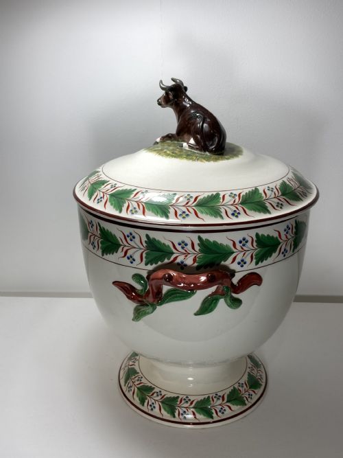 RARE CREAMWARE SPODE MILK PAIL 1808 - ADDITIONAL PHOTO 2