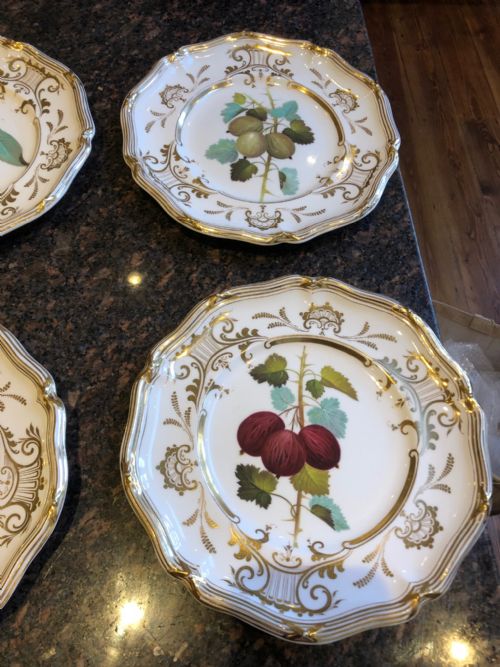 DAVENPORT HANDPAINTED DESSERT PLATES SET OF 10 1830 - ADDITIONAL PHOTO 4