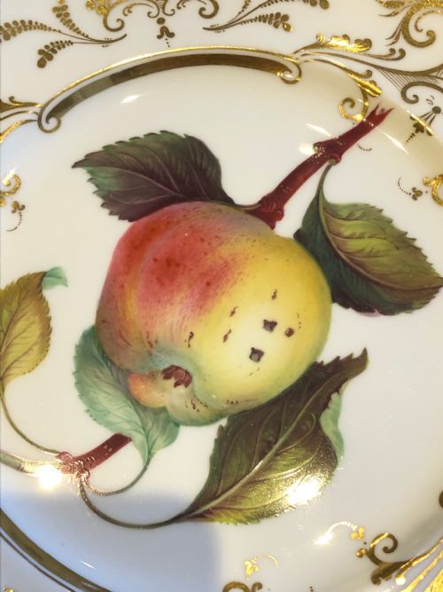DAVENPORT HANDPAINTED DESSERT PLATES SET OF 10 1830 - ADDITIONAL PHOTO 7