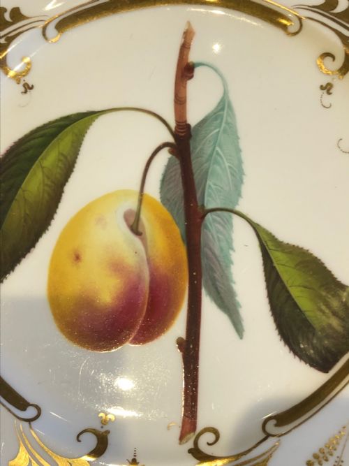 DAVENPORT HANDPAINTED DESSERT PLATES SET OF 10 1830 - ADDITIONAL PHOTO 8