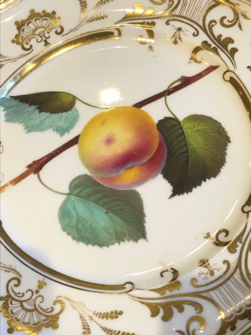 DAVENPORT HANDPAINTED DESSERT PLATES SET OF 10 1830 - ADDITIONAL PHOTO 9