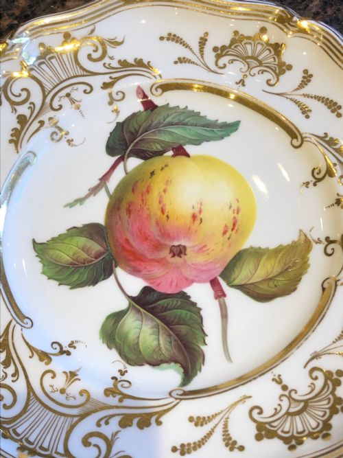 DAVENPORT HANDPAINTED DESSERT PLATES SET OF 10 1830 - ADDITIONAL PHOTO 10