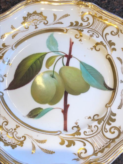 DAVENPORT HANDPAINTED DESSERT PLATES SET OF 10 1830 - ADDITIONAL PHOTO 11