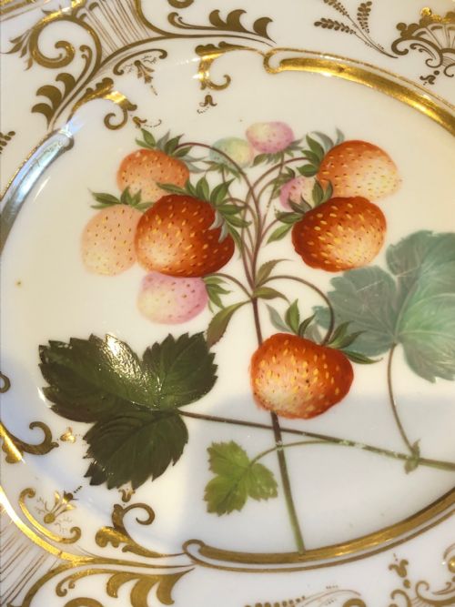 DAVENPORT HANDPAINTED DESSERT PLATES SET OF 10 1830 - ADDITIONAL PHOTO 13