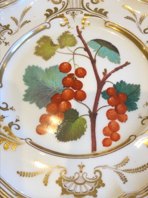 DAVENPORT HANDPAINTED DESSERT PLATES SET OF 10 1830 - ADDITIONAL PHOTO 14