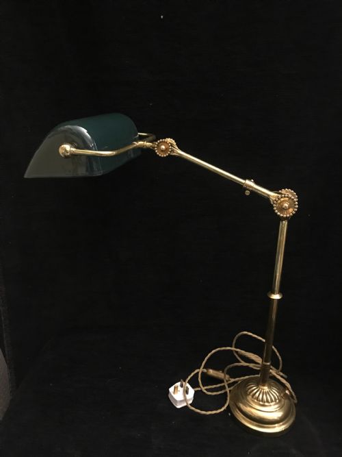 wonderful duckdill brass lamp 1900 - CATEGORY: ANTIQUE LIGHTING - DATED 1900