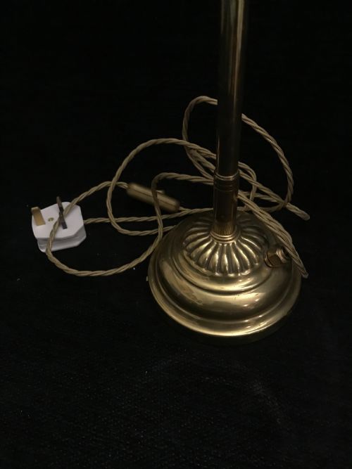 WONDERFUL DUCKDILL BRASS LAMP 1900 - ADDITIONAL PHOTO 5