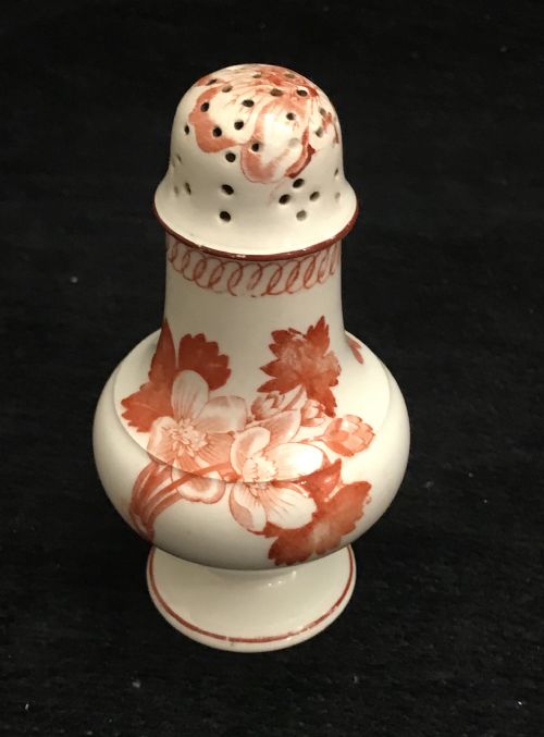 rare wedgwood creamware pepper pot 18601870 - CATEGORY: ANTIQUE CERAMICS - DATED VICTORIAN