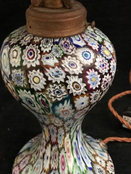 STUNNING MILLEFIORI LAMP 1900 - ADDITIONAL PHOTO 5