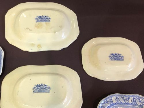 RARE CHILD'S BLUE AND WHITE DINNER SERVICE 1820 - ADDITIONAL PHOTO 10