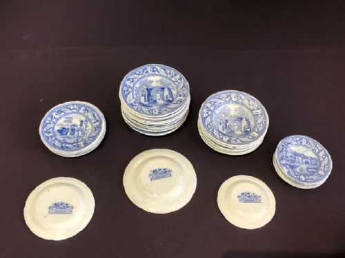 RARE CHILD'S BLUE AND WHITE DINNER SERVICE 1820 - ADDITIONAL PHOTO 11
