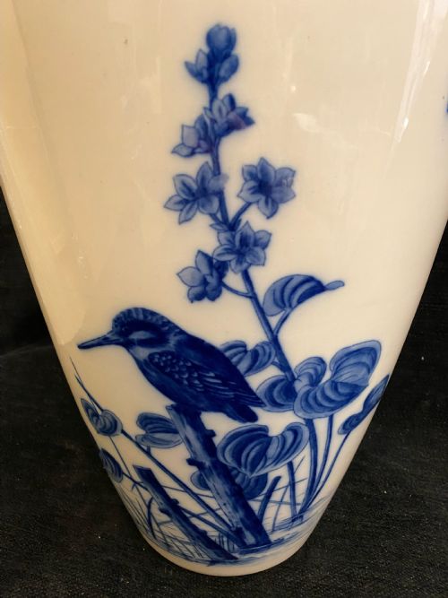 UNUSUAL MINTON FLOW BLUE UMBRELLA STAND 1870 - ADDITIONAL PHOTO 2