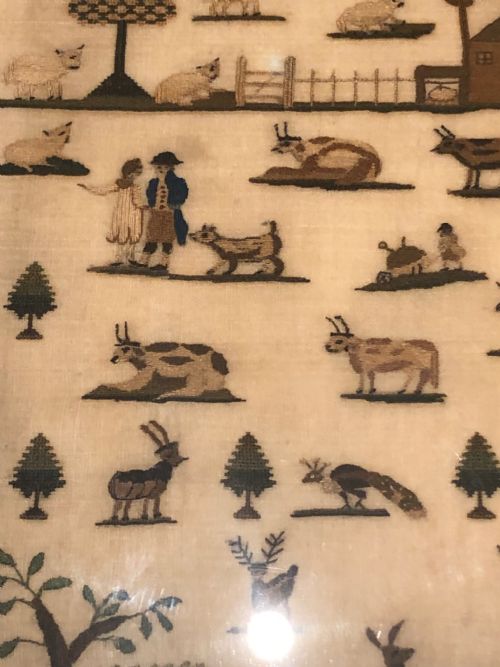 RARE SILK SAMPLER 1822 - ADDITIONAL PHOTO 2