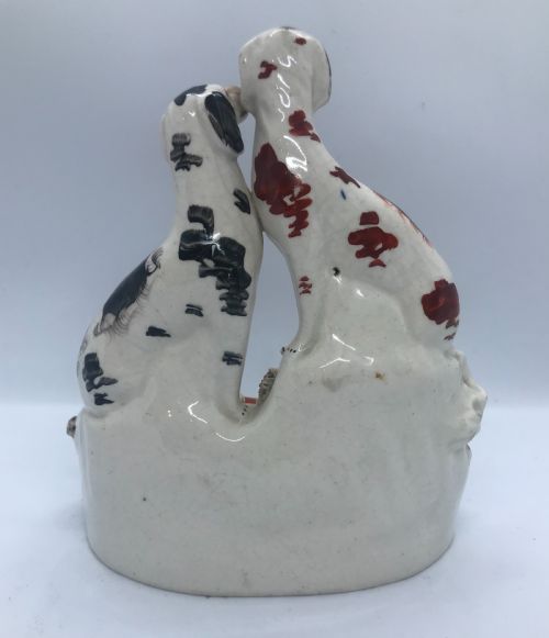 RARE STAFFORDSHIRE DOG GROUP 1860 - ADDITIONAL PHOTO 4