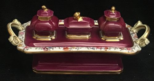 masons ironstone inkwell 18301840 - CATEGORY: ANTIQUE MISCELLANEOUS - DATED VICTORIAN