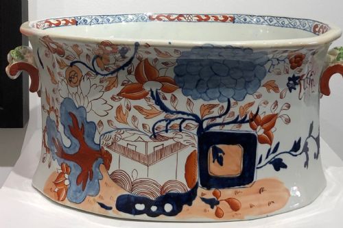 MASONS IRONSTONE FOOT BATH IN SPLIT JARDINIERE PATTERN 18131820 - ADDITIONAL PHOTO 3