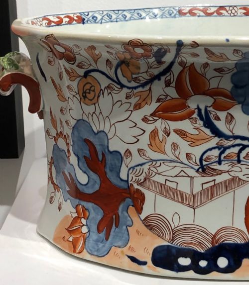 MASONS IRONSTONE FOOT BATH IN SPLIT JARDINIERE PATTERN 18131820 - ADDITIONAL PHOTO 5