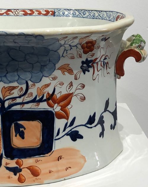 MASONS IRONSTONE FOOT BATH IN SPLIT JARDINIERE PATTERN 18131820 - ADDITIONAL PHOTO 6