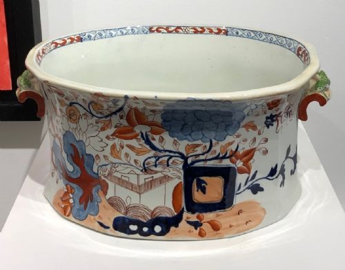 MASONS IRONSTONE FOOT BATH IN SPLIT JARDINIERE PATTERN 18131820 - ADDITIONAL PHOTO 7