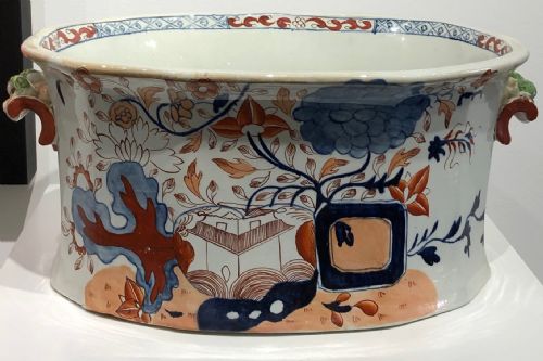 MASONS IRONSTONE FOOT BATH IN SPLIT JARDINIERE PATTERN 18131820 - ADDITIONAL PHOTO 9