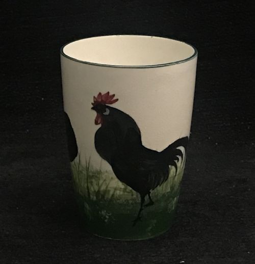 COLLECTION OF WEMYSS CUPS AND VASES IN COCKEREL AND HEN PATTERN 18801900 - ADDITIONAL PHOTO 6