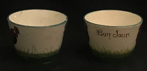 COLLECTION OF WEMYSS CUPS AND VASES IN COCKEREL AND HEN PATTERN 18801900 - ADDITIONAL PHOTO 8