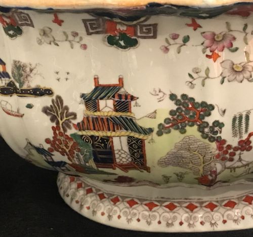 MASONS IRONSTONE FOOT BATH IN WILLOW PATTERN 1845 - ADDITIONAL PHOTO 6