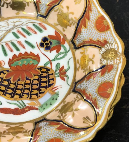 PORCELAIN DESSERT SERVICE IN WATERLILY PATTERN 1810 - ADDITIONAL PHOTO 8
