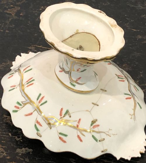 PORCELAIN DESSERT SERVICE IN WATERLILY PATTERN 1810 - ADDITIONAL PHOTO 10