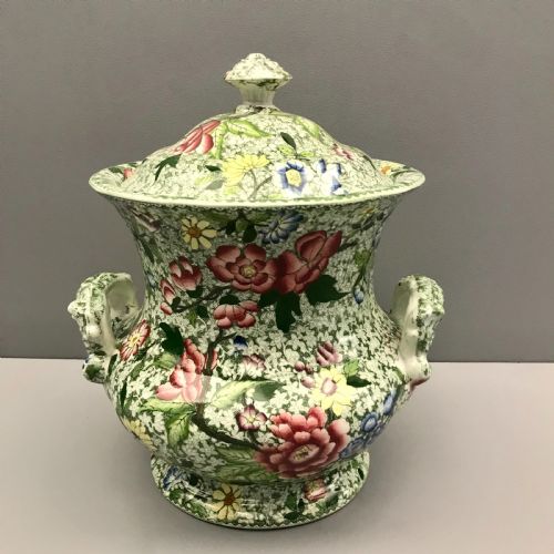CHINTZ URNSHAPED SLOP PAIL WITH LID 18301840 - ADDITIONAL PHOTO 1