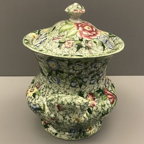 CHINTZ URNSHAPED SLOP PAIL WITH LID 18301840 - ADDITIONAL PHOTO 2