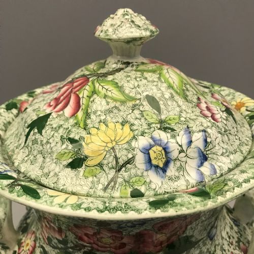 CHINTZ URNSHAPED SLOP PAIL WITH LID 18301840 - ADDITIONAL PHOTO 5