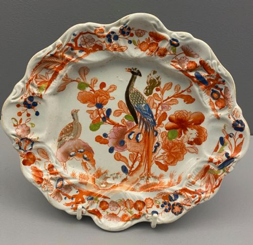 MASONS IRONSTONE DESSERT SERVICE IN LONGTAIL BIRD PATTERN 18131820 - ADDITIONAL PHOTO 14