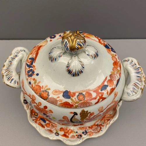 MASONS IRONSTONE DESSERT SERVICE IN LONGTAIL BIRD PATTERN 18131820 - ADDITIONAL PHOTO 17