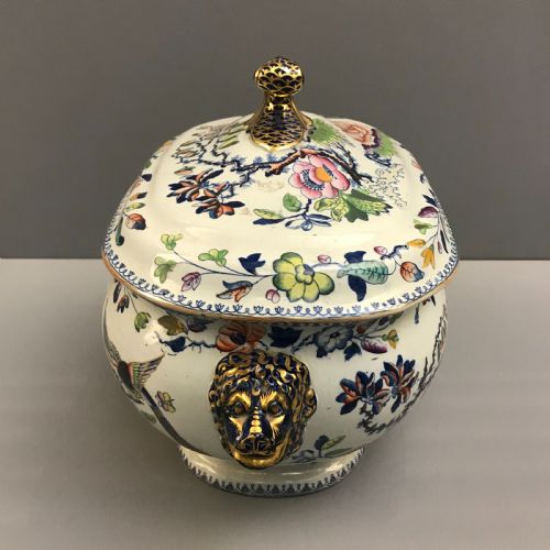 HICKS MEIGH IRONSTONE SOUP TUREEN IN FLYING BIRD PATTERN 18151820 - ADDITIONAL PHOTO 3