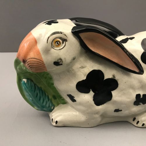 RARE STAFFORDSHIRE RABBIT 18401850 - ADDITIONAL PHOTO 5