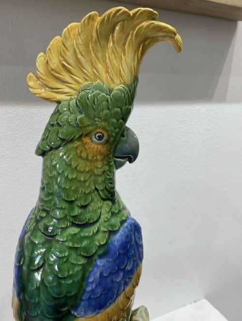 PAIR OF MINTON PARROTS 1870 - ADDITIONAL PHOTO 8