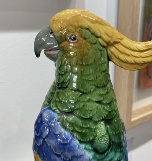 PAIR OF MINTON PARROTS 1870 - ADDITIONAL PHOTO 9