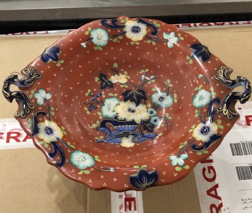 RARE THOMAS DIMMOCK FLOW BLUE CLOBBERED DESSERT SERVICE 18451850 - ADDITIONAL PHOTO 7