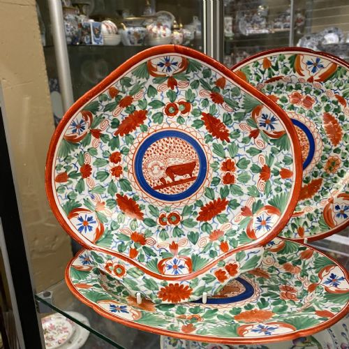 RARE MINTON CRAZY COW PATTERN DESSERT SERVICE 18051820 - ADDITIONAL PHOTO 3