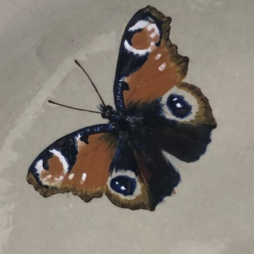 PAIR OF MINTON BUTTERFLY CHARGERS 1860 - ADDITIONAL PHOTO 8