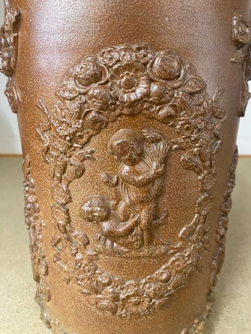 PR OF SALTGLAZED STONEWARE TOBACCO JARS 1850 - ADDITIONAL PHOTO 7