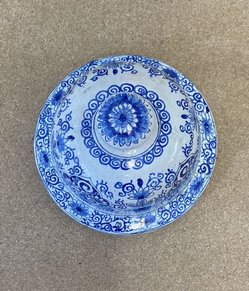 LARGE DELFT VASE WITH TWISTED HANDLES 1850 - ADDITIONAL PHOTO 4