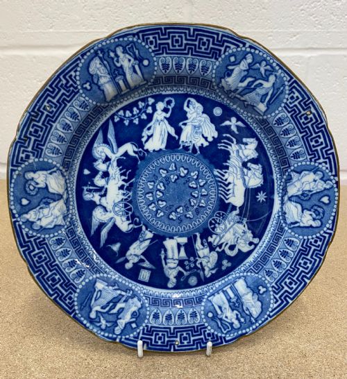 SET OF 12 HERCULANEUM GREEK PATTERN DINNER PLATES 18151820 - ADDITIONAL PHOTO 4