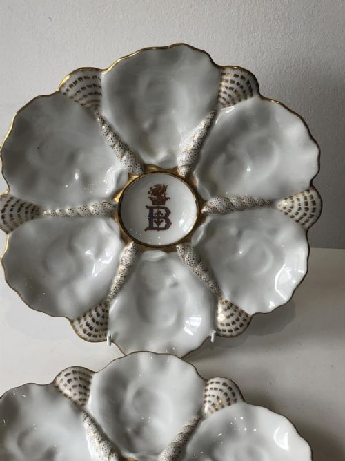 PR OF LIMOGES OYSTER PLATES 187080 - ADDITIONAL PHOTO 1